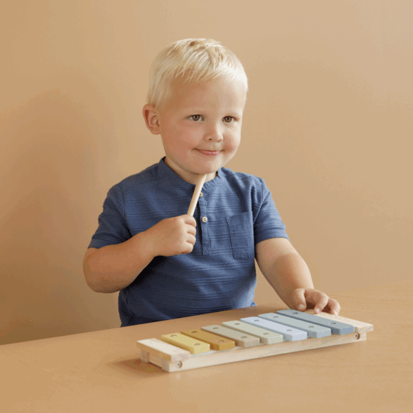 Xylophone en bois - Bleu – Image 3