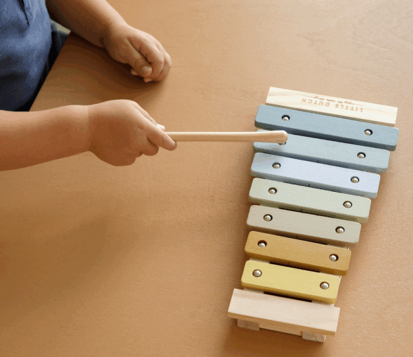 Xylophone en bois - Bleu – Image 2