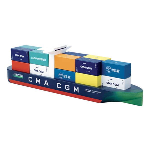 Bateau porte-conteneurs en bois, Jacques Saadé - CMA-CGM