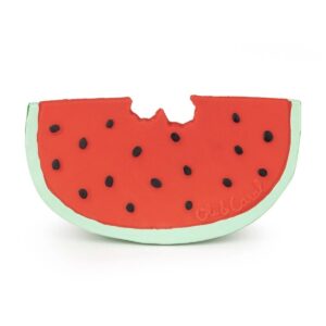 Anneau dentition bébé pastèque Wally Oli & Carol en caoutchouc naturel