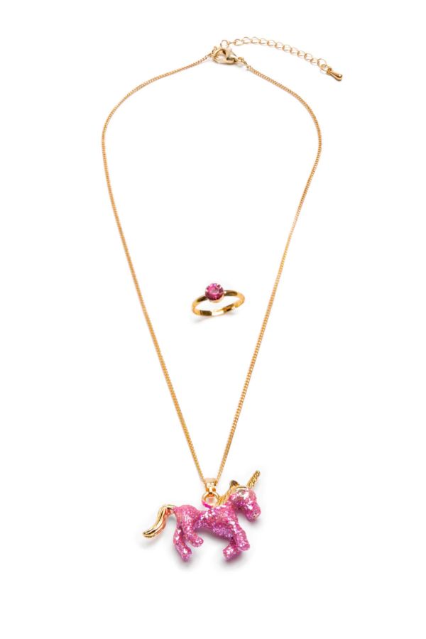 Parure collier et bague licorne – Image 2