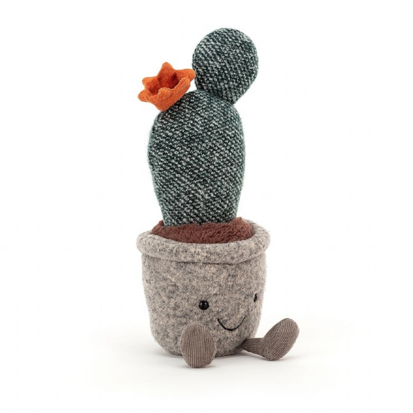 Peluche Silly succulent prickly pear cactus