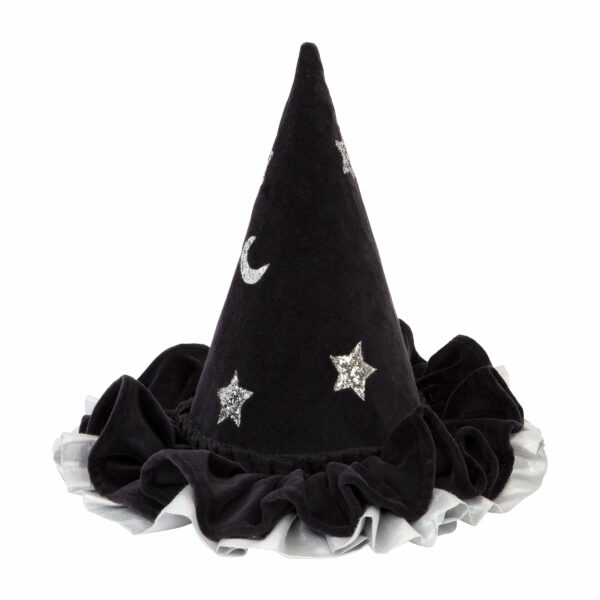 Chapeau de sorcière noir pointu
