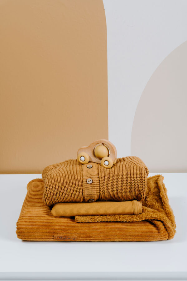 Couverture de berceau Teddy - Sense caramel – Image 2