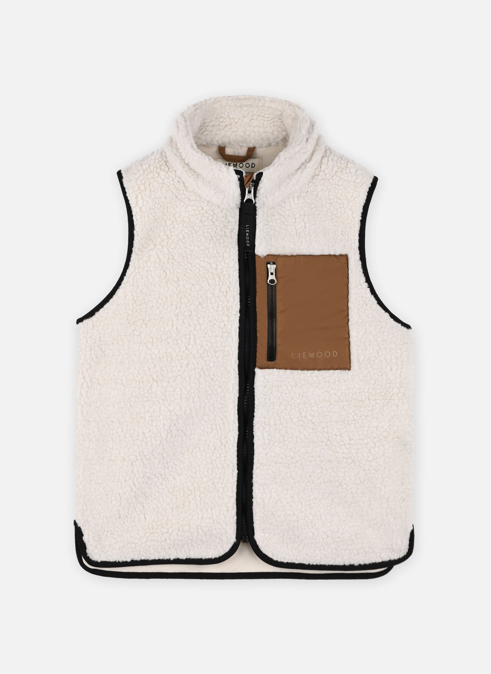 Gilet Zippé Sans Manches En Polaire Pour Enfants - Col Montant, Poches - Taille 2 à 12 Ans - Parfait Automne/hiver