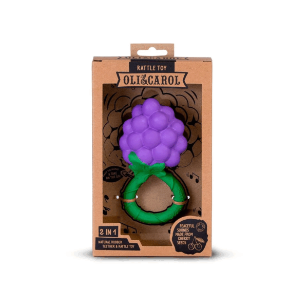Hochet caoutchouc naturel - Grappe de raisin – Image 2