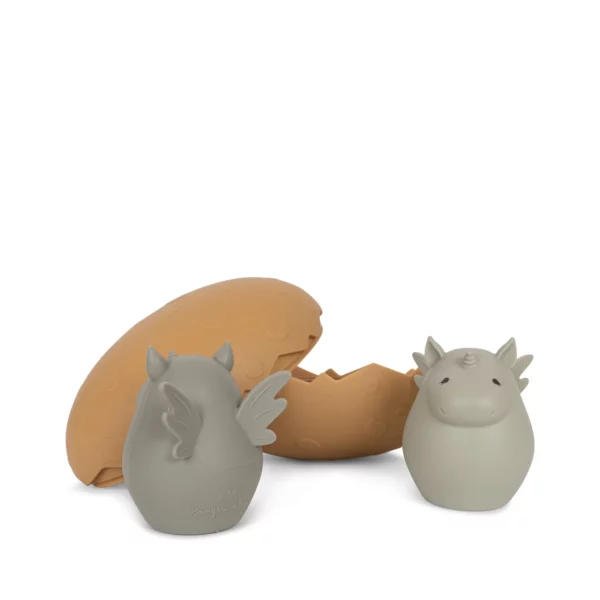 Jouet de bain dino egg almond mix – Image 2