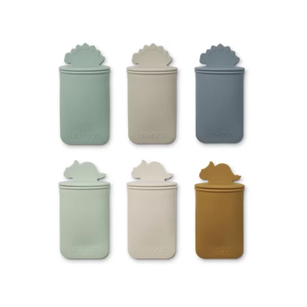 Lot De 6 Moules À Glaces Malik – Dino Dusty Mint