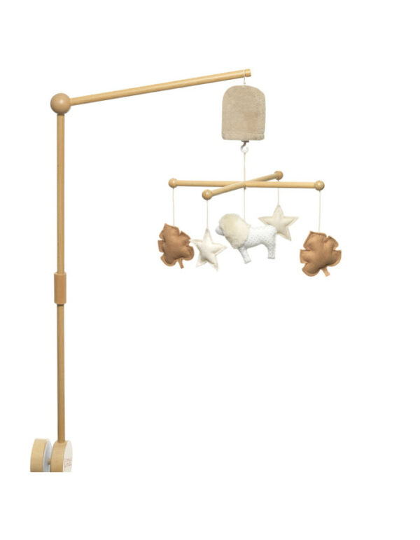 Mobile musical en bois - Lion blanc – Image 2