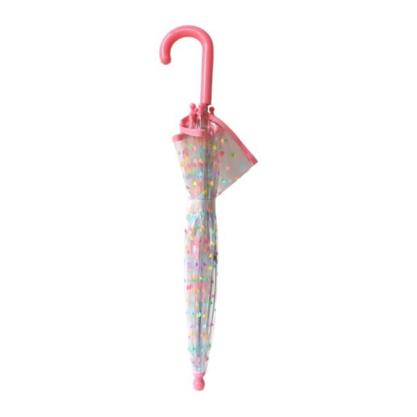 Parapluie cœurs multicolore – Image 3