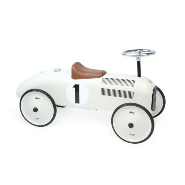 Porteur voiture vintage Crème – Image 2