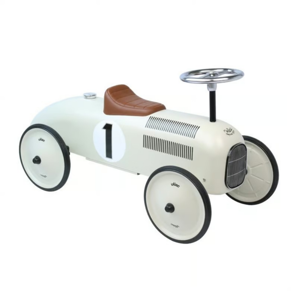 Porteur voiture vintage Crème