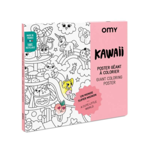 Poster géant à colorier Kawaii Omy univers mignon