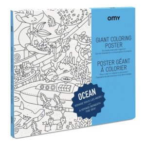 Poster géant à colorier Océan Omy monde marin