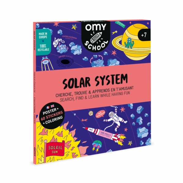Poster pédagogique système solaire