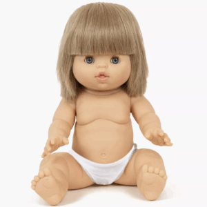 Poupée aux yeux dormeurs Minikane Yzé cheveux blonds 34 cm