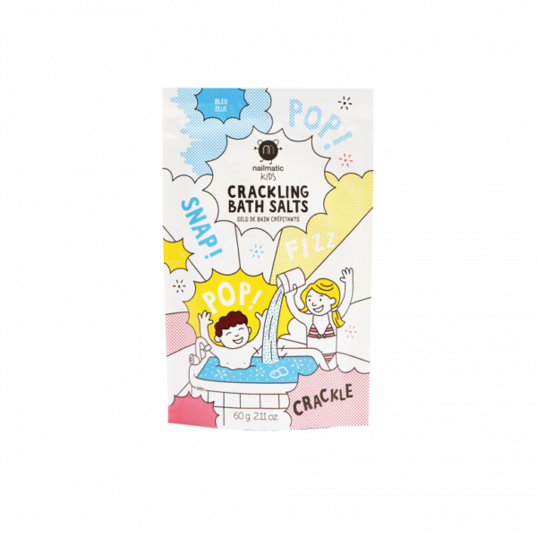 Sels de bain crépitants bleu