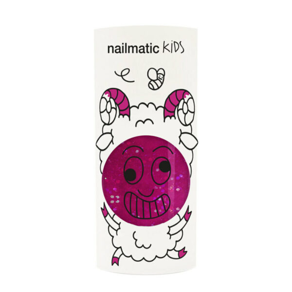 Vernis enfant framboise à paillettes Sheepy