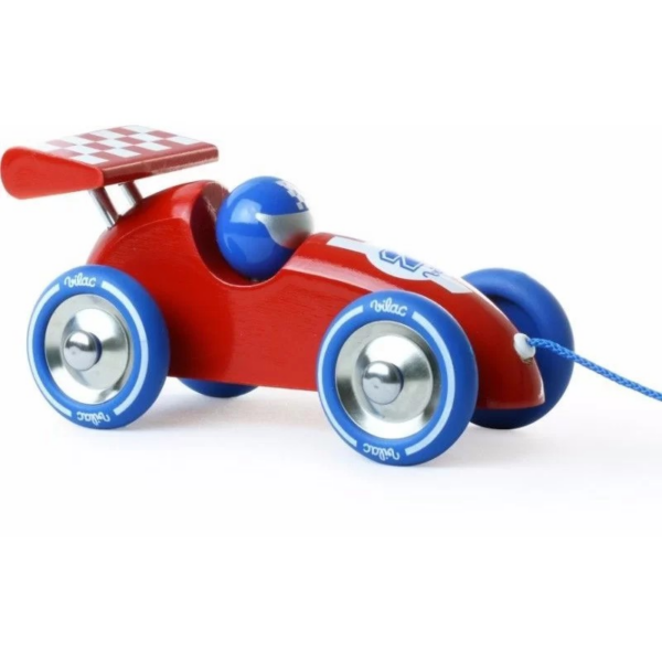 Voiture de course à trainer - rouge