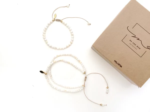 Coffret de bracelets Maman & Moi light shell – Image 8