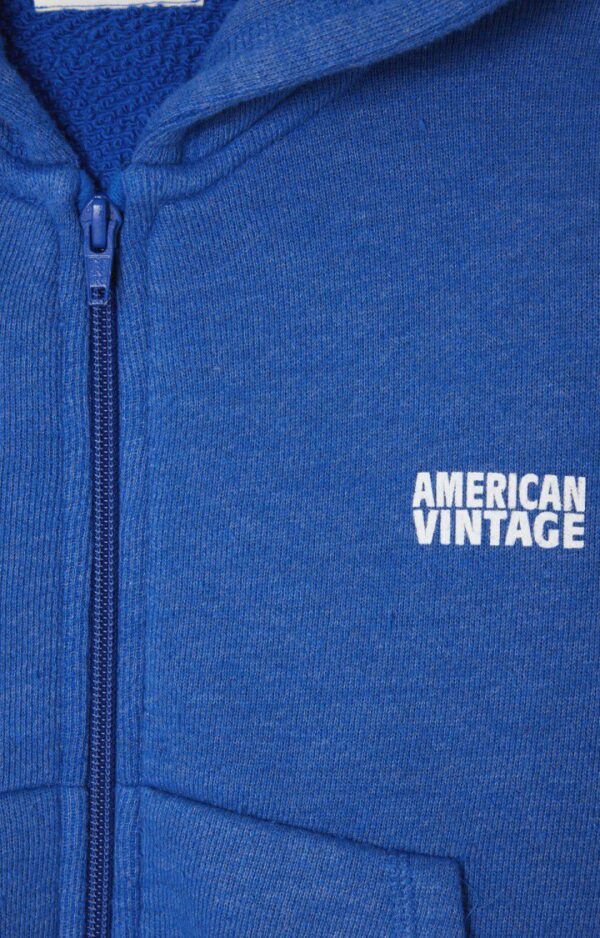 Sweat à capuche Doven bleu roi surteint – Image 2