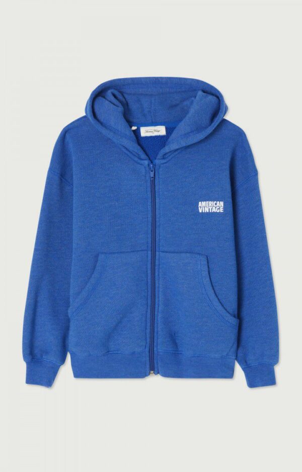 Sweat à capuche Doven bleu roi surteint