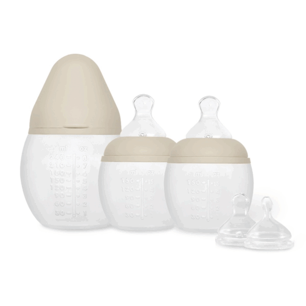 Coffret de naissance Élhée Sand avec biberons et tétines