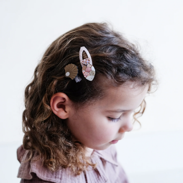 Barrettes clips - Poisson et coquillage – Image 2