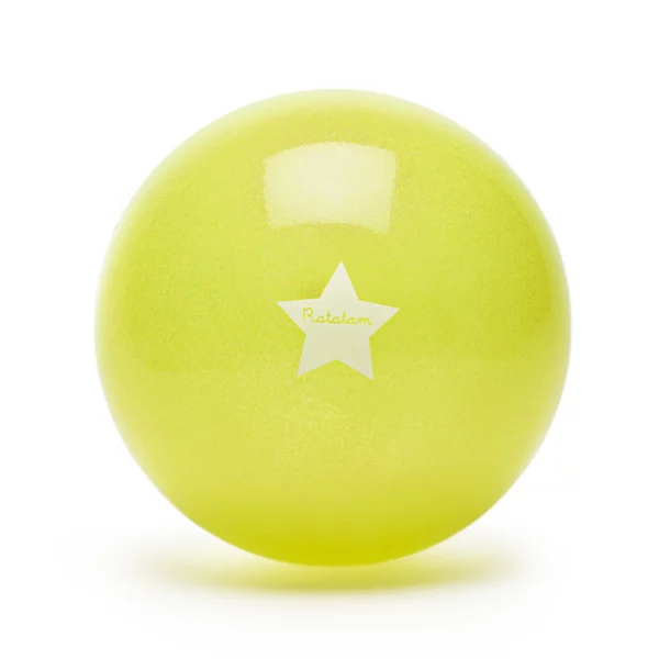 Ballon jaune - Summer paillettes 15 cm – Image 2