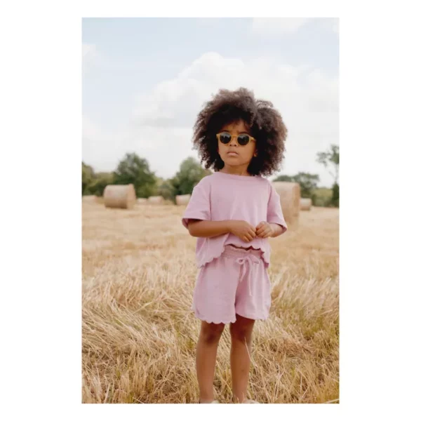 T-shirt en éponge Kalistee - Mauve – Image 2