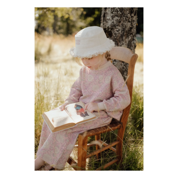 Bob enfant Lajik - Pink daisy cream – Image 5