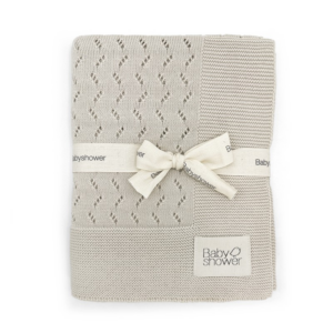 Couverture bébé tricot - Classic beige