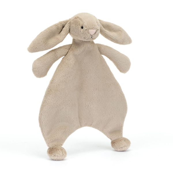 Doudou plat Bashful beige bunny comforter