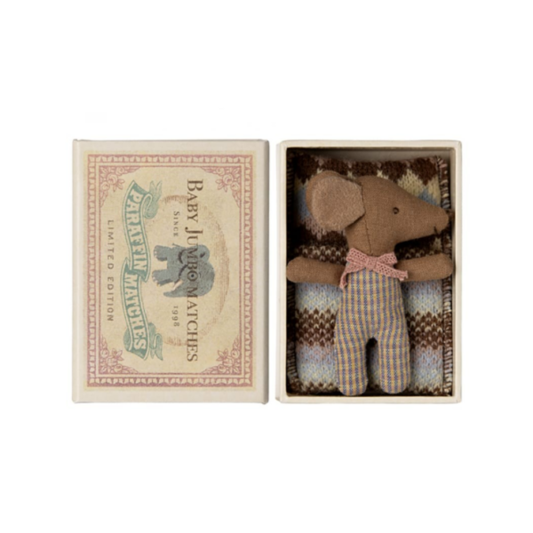 Souris bébé "Sleepy wakey" dans sa boite rose