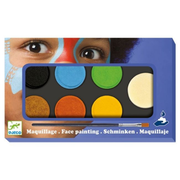 Maquillage - Palette & accessoires 6 couleurs nature