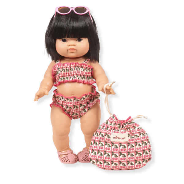 Maillot de bain pour poupée - Au temps des cerises