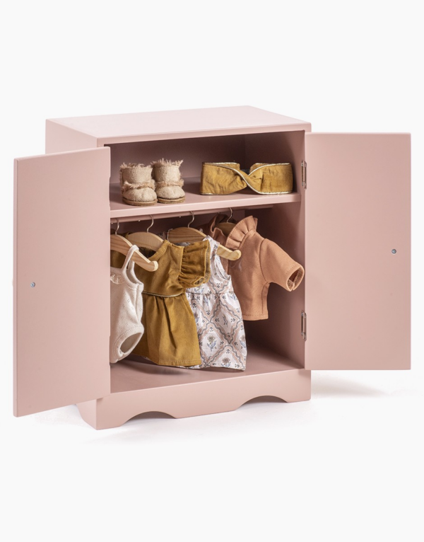 Armoire pour poupée Ambroise - Rose poudré – Image 2