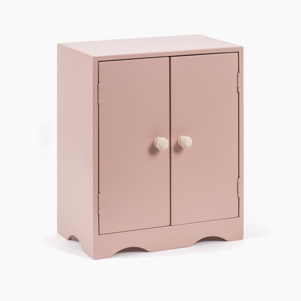 Armoire pour poupée Ambroise - Rose poudré