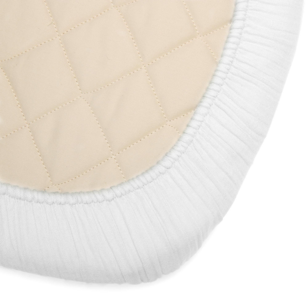 Drap housse ajustable pour berceau KUMI et couffin KUKO - blanc – Image 2