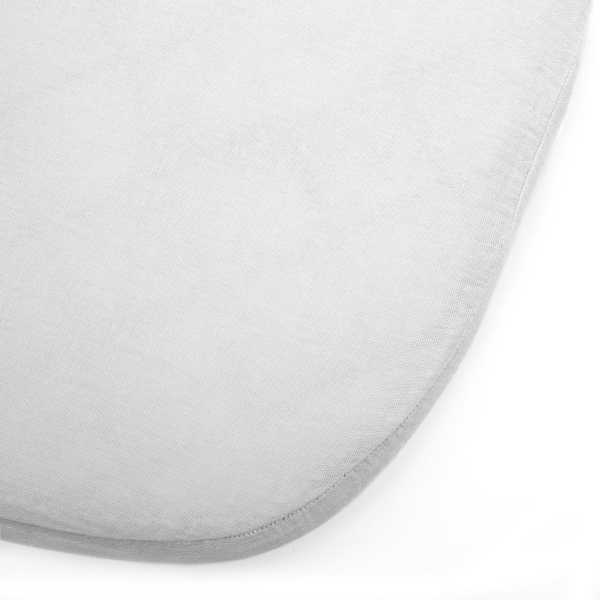 Drap housse ajustable pour berceau KUMI et couffin KUKO - blanc