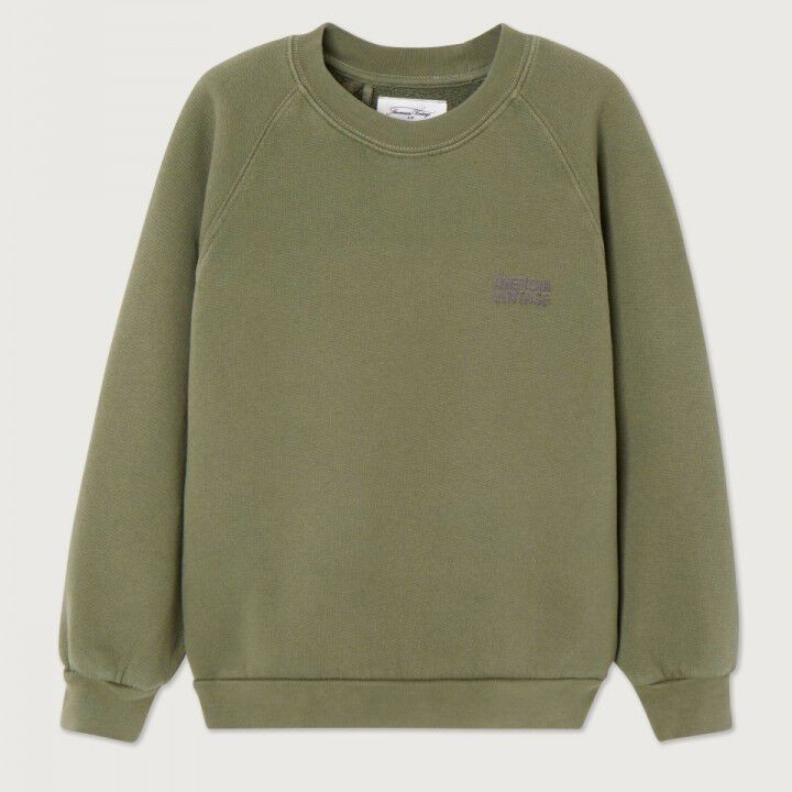 Izubird Kid's Sweatshirt in Vintage Khaki by American Vintage main image 1