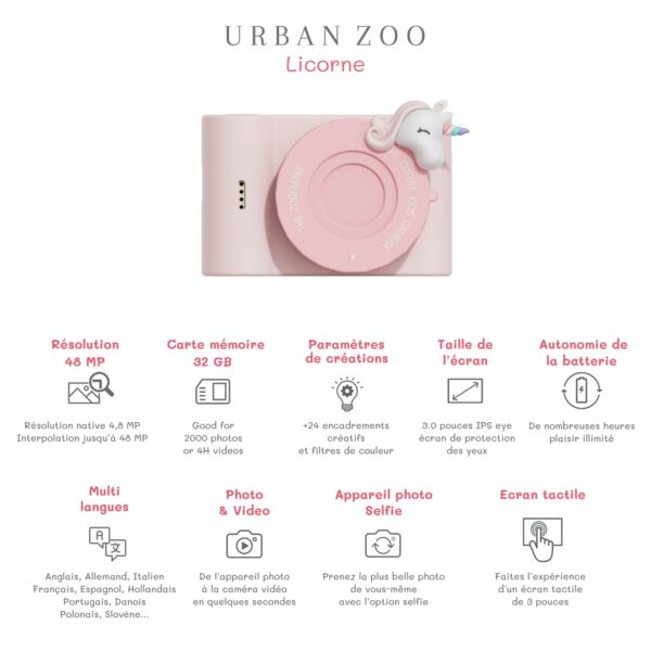 Appareil photo - Urban ZOO - Unicorn – Image 5