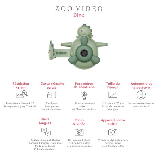 Camera - ZOO Vidéo - Dino green – Image 5