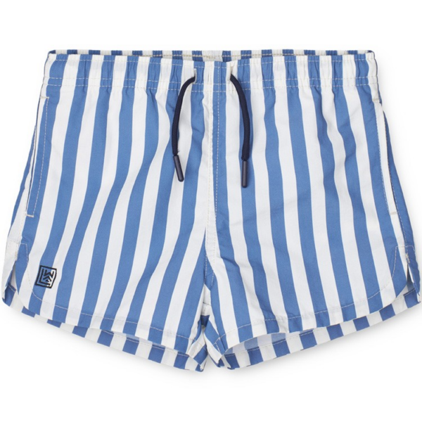 Aiden printed board shorts - Stripe riverside crème