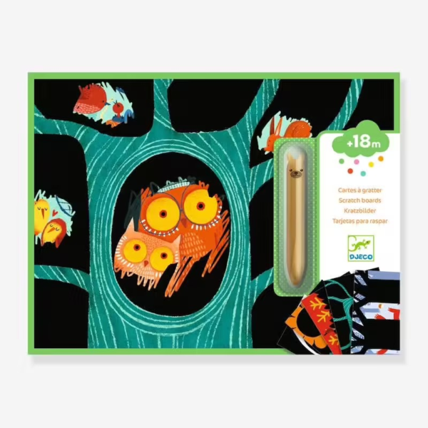 Cartes à gratter des petits - Animaux à découvrir