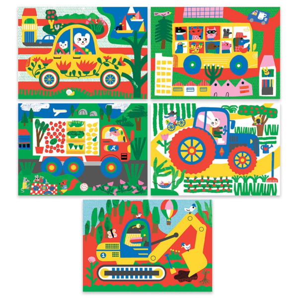 Cartes à gratter dees petits - Véhicules à découvrir – Image 2