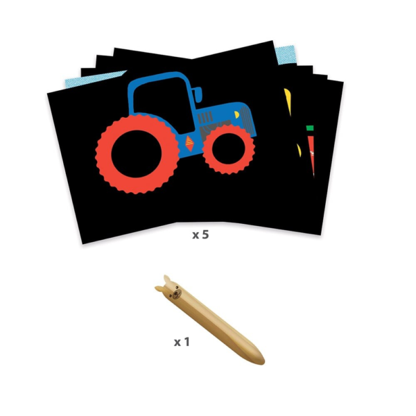 Cartes à gratter dees petits - Véhicules à découvrir – Image 3