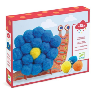 Collage pompons - Animaux tout doux