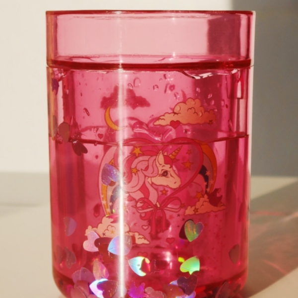 Lot de 2 verres à paillettes - Licorne – Image 4