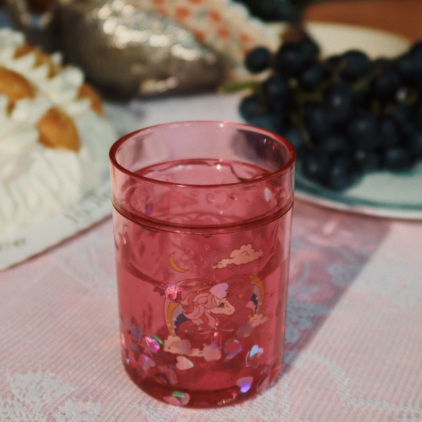 Lot de 2 verres à paillettes - Licorne – Image 2